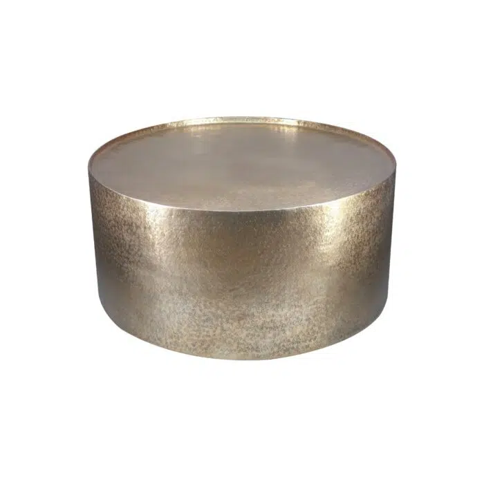 Mesima Round Coffee Table – Antique Gold
