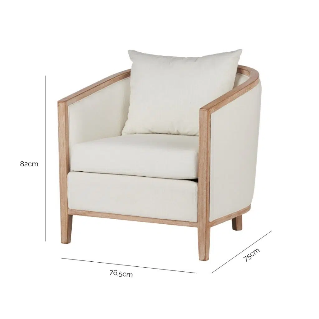 Monet Armchair White