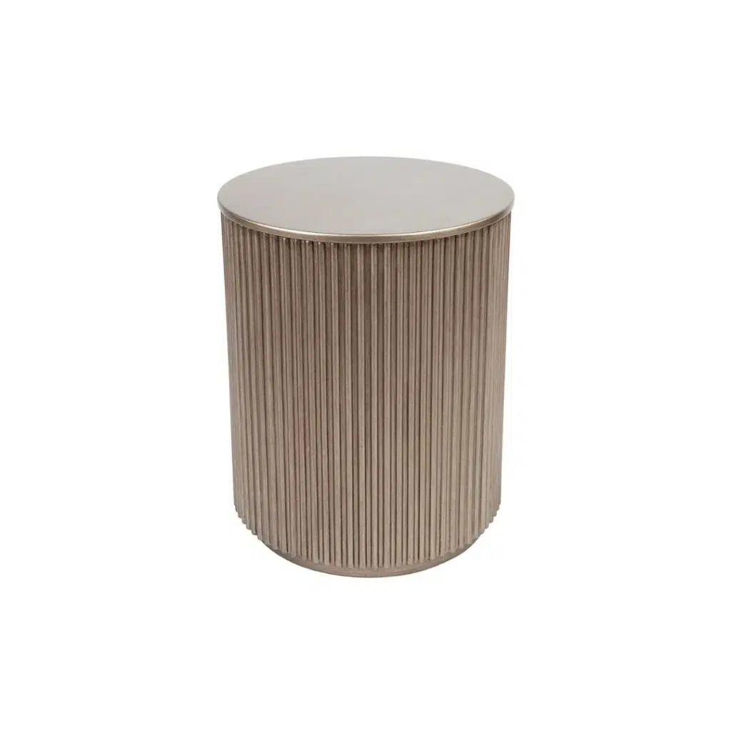 Nomad Round Side Table Antique Gold