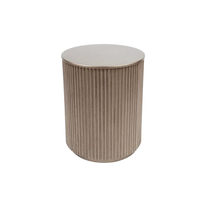 Nomad Round Side Table – Antique Gold