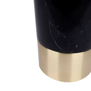 Paola Marble Table Lamp Black W White Shade4