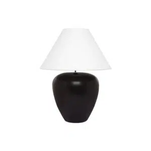 Picasso Table Lamp Black W White Shade
