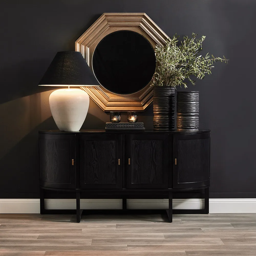 Picasso Table Lamp Natural W Black Shade1