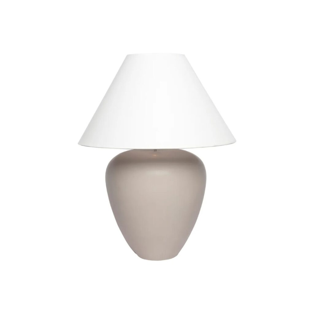 Picasso Table Lamp Natural W White Shade