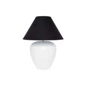 Picasso Table Lamp White W Black Shade