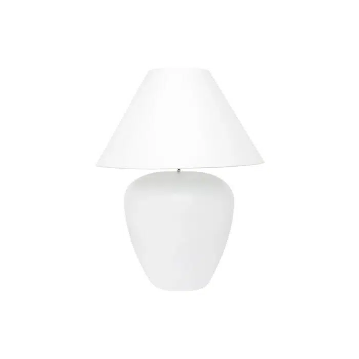Picasso Table Lamp – White w White Shade