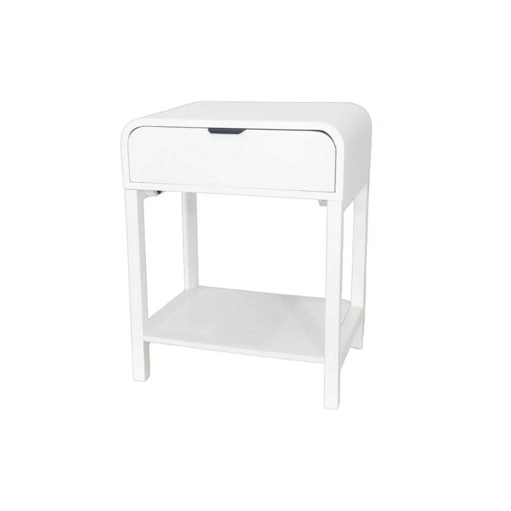 Regalia Bedside Table – White