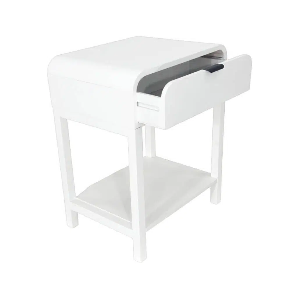 Regalia Bedside Table – White (3)