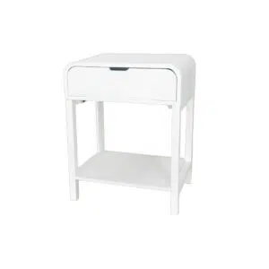 Regalia Bedside Table – White