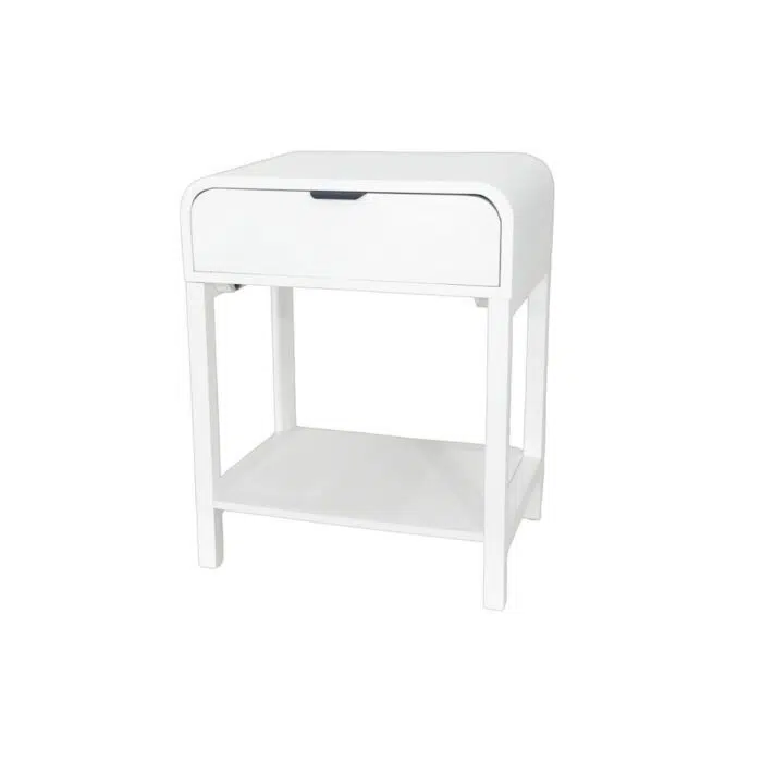 Regalia Bedside Table – White