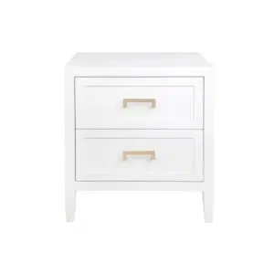 Soloman Bedside Table Large White