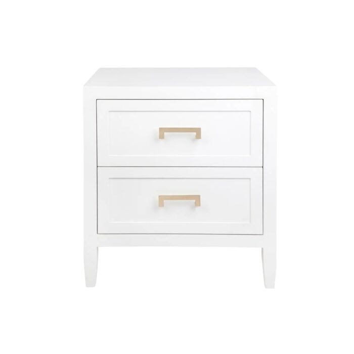 Soloman Bedside Table – Large White