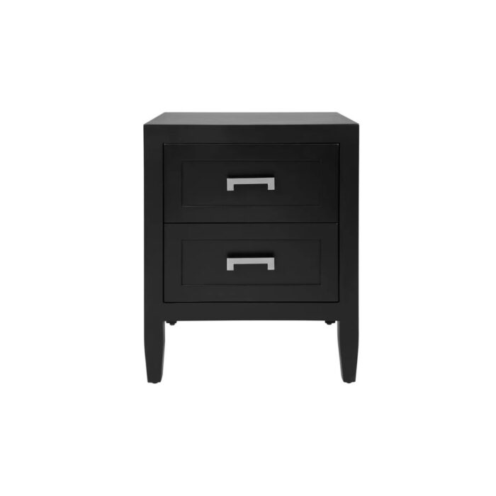 Soloman Bedside Table – Small Black