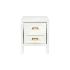 Soloman Bedside Table Small White
