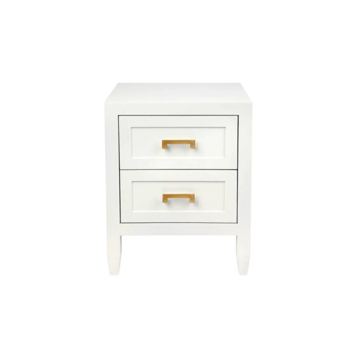 Soloman Bedside Table – Small White