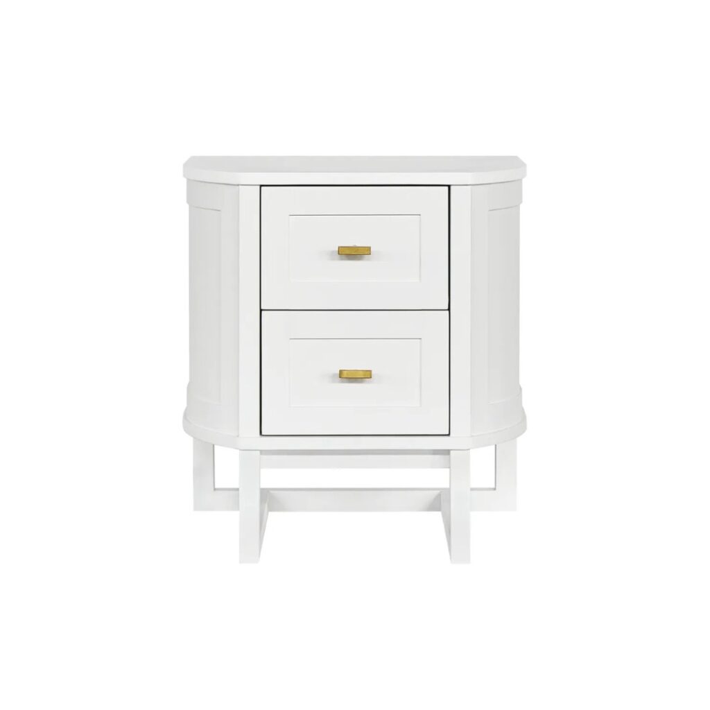 Theodore Bedside Table Small White