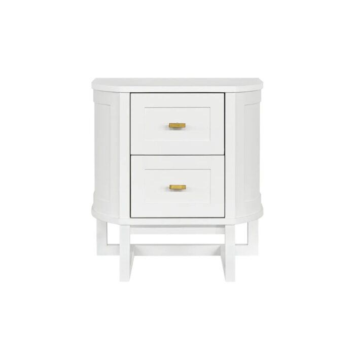 Theodore Bedside Table Small White
