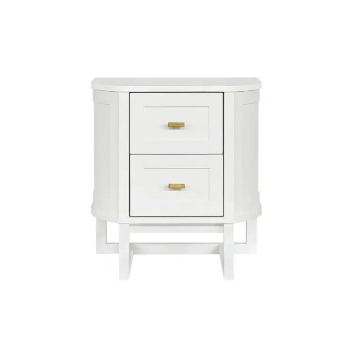 Theodore Bedside Table – Small White