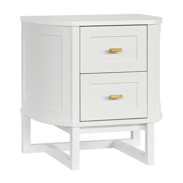 Theodore Bedside Table Small White1