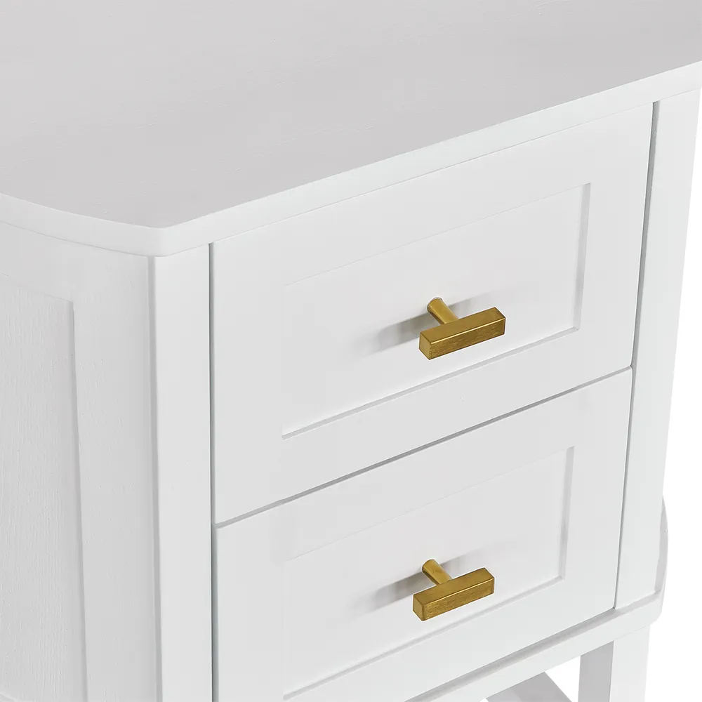 Theodore Bedside Table Small White2