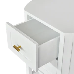 Theodore Bedside Table Small White4