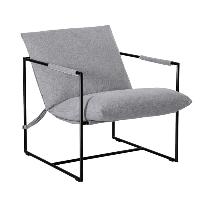Reef Sling Lounge Chair Grey Modern Comfortable Armchair