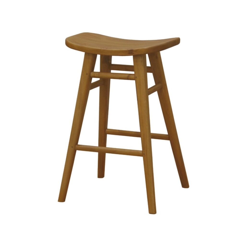 Aria Counter Stool Caramel sleek sturdy mahogany