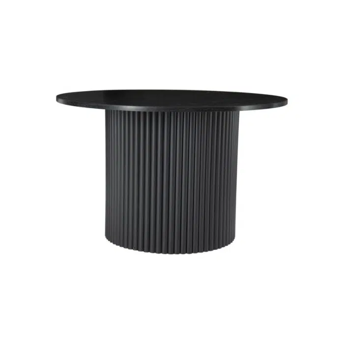 Oslo Ribbed Coffee Table – Black