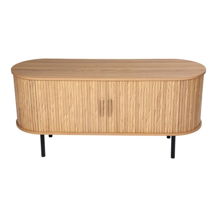 Oslo Sideboard Natural Ribbed Sliding Doors Timeless Design Modern Interiors