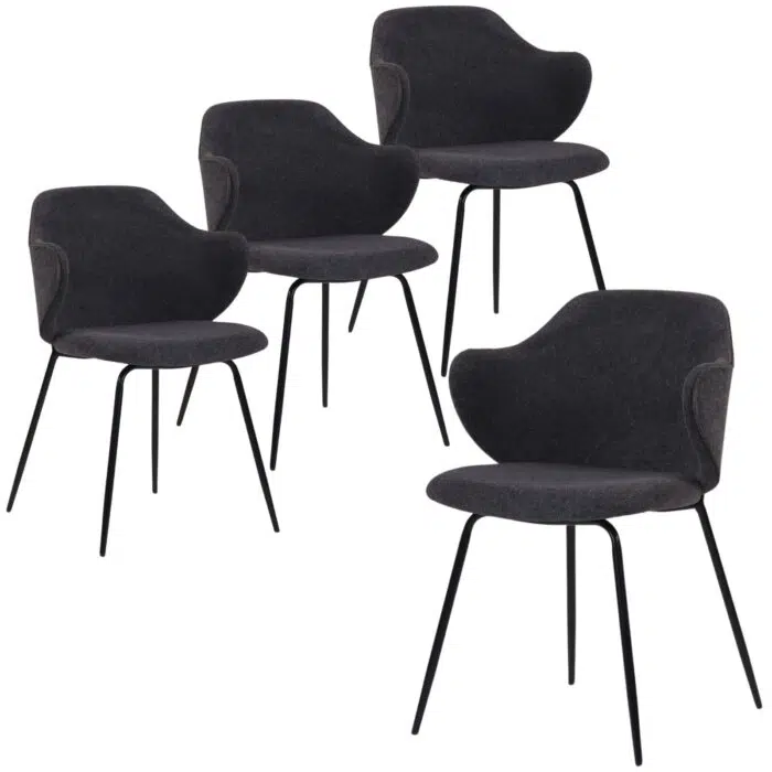 Remi Dining Chair – Graphite (Set of 4)