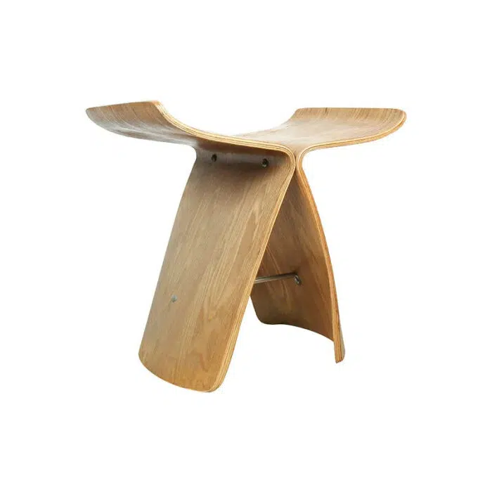 Butterfly Timber Stool – Sculptural Form