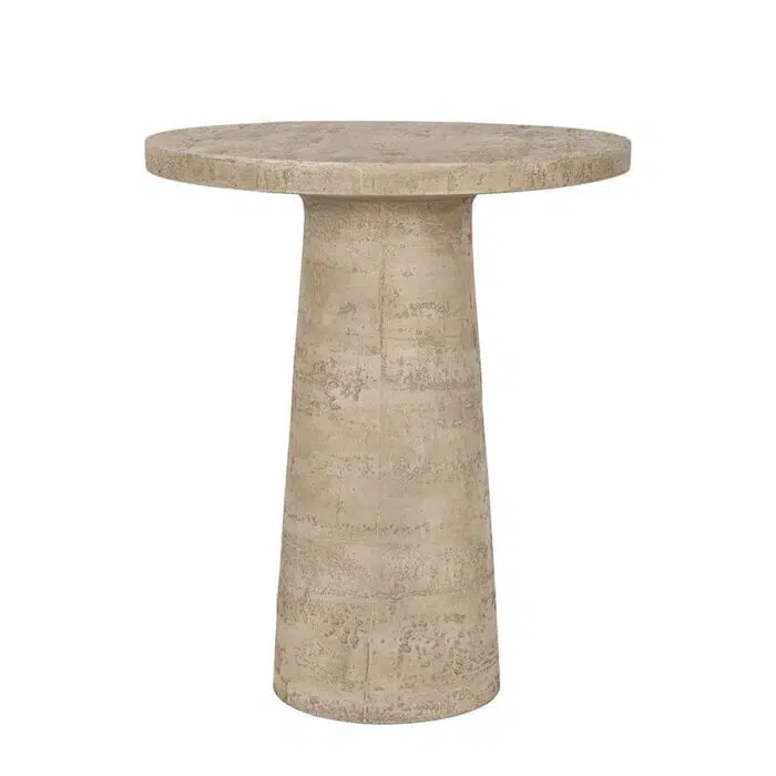 Logan Side Table – Round Cement