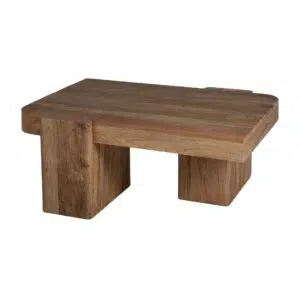 Wooden Block Coffee Table Natural