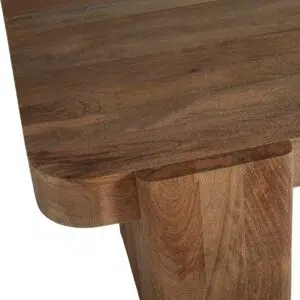 Wooden Block Coffee Table Natural