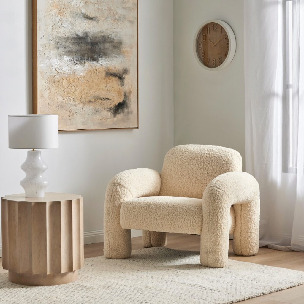 Wyatt Side Table White Wash