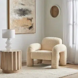 Wyatt Side Table White Wash
