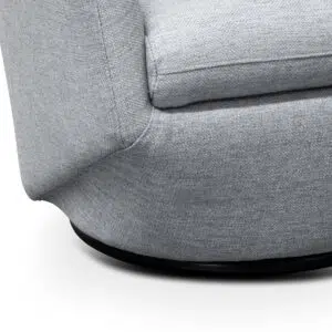 Ezra Swivel Lounge Chair, Light Grey, Modern Design, Comfortable Seat, 360-Degree Swivel
