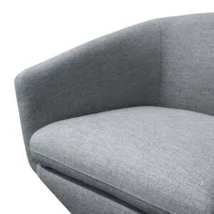Ezra Swivel Lounge Chair, Light Grey, Modern Design, Cozy Seating, 360-Degree Swivel