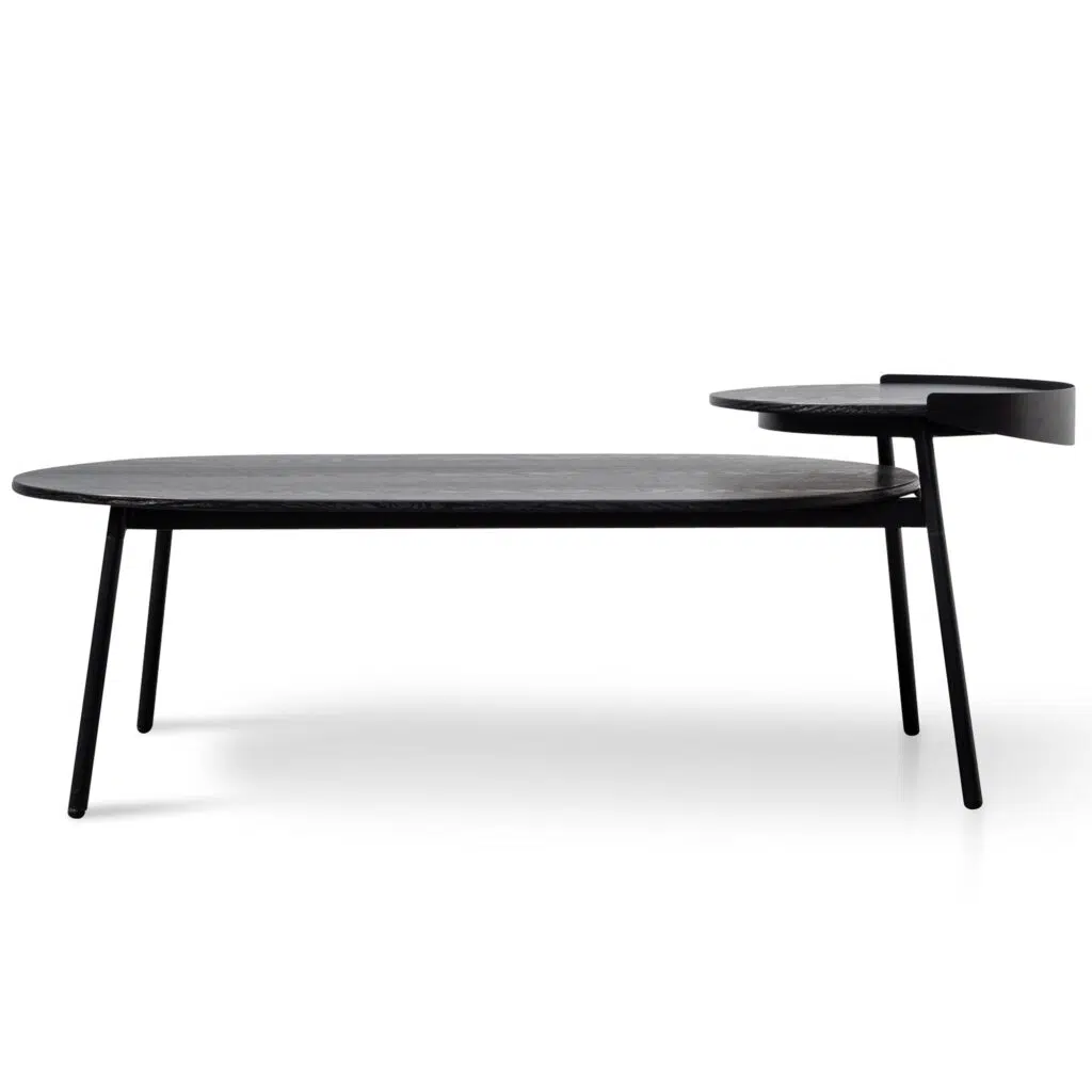 Modern black veneer coffee table with sleek design