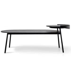 Modern black veneer coffee table with sleek design
