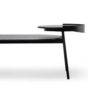 Modern black veneer coffee table with sleek design