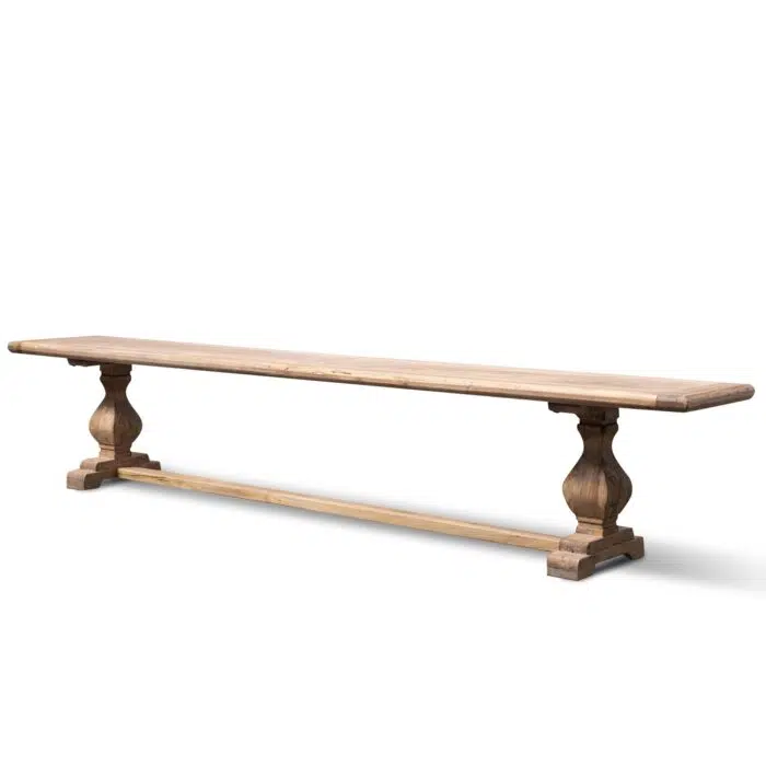 Atlas 2.4m Wood Bench – Natural