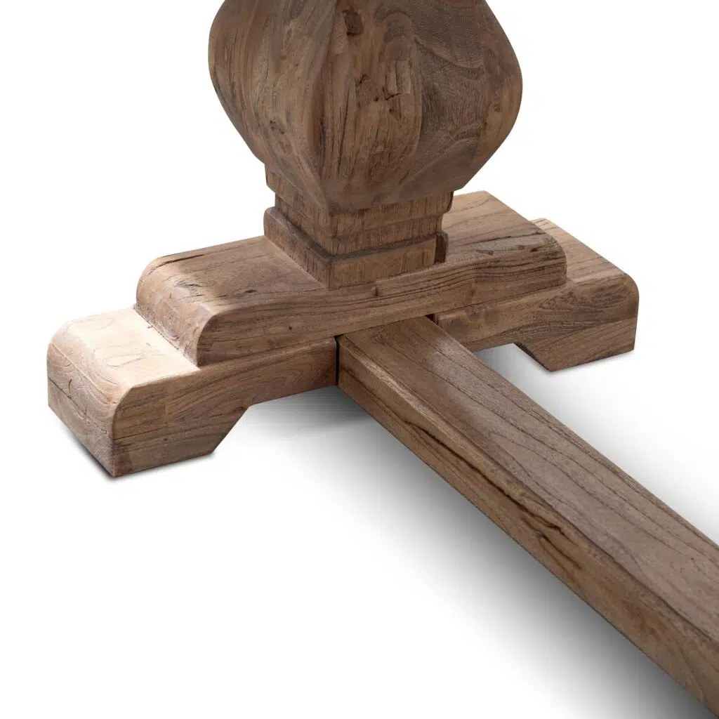 Atlas 2.4m Wood Bench, rustic charm, natural wood, indoor outdoor seating, reclaimed elm, unique textures