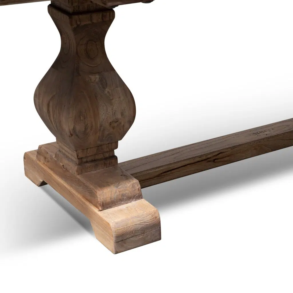 Atlas 2.4m Elm Wood Bench, Natural, Rustic Charm