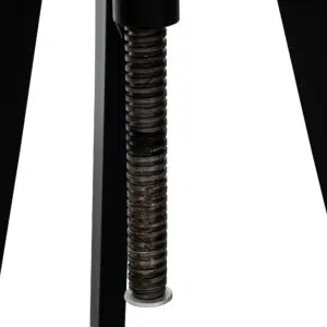 Adjustable Black Steel Bar Stool with Modern Design
