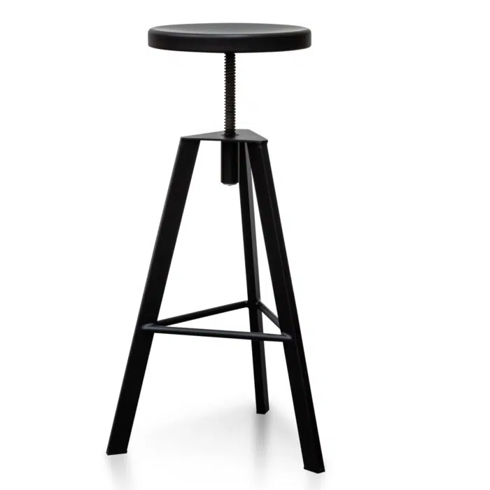 Titan Steel Bar Stool – Black
