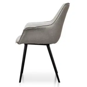 Rustic Beige Plywood Dining Chair Set Modern Design