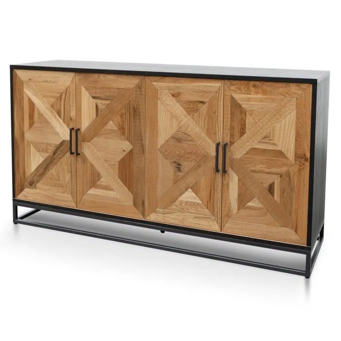Gael Wide 1.59m Sideboard – European Knotty Oak and Peppercorn
