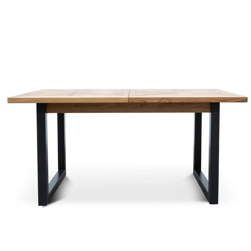 Kaia Extendable Dining Table European Oak Black Legs