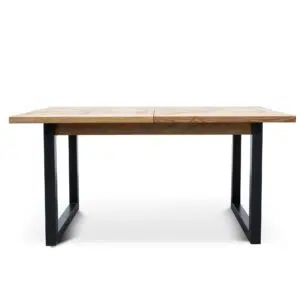 Kaia Extendable Dining Table European Oak Black Legs